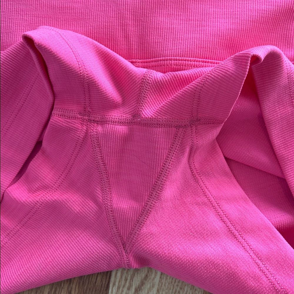 Nobull Ribbed Pink Shorts - Picture 2 of 5